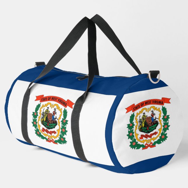 Bolso De Deporte Grande Print Cut Sew Bag, West Virginia flag (Esquina izquierda)