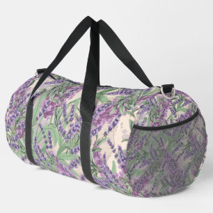 Bolso De Deporte Grande Profusión de lavanda Polvo de lavanda Floral rústi