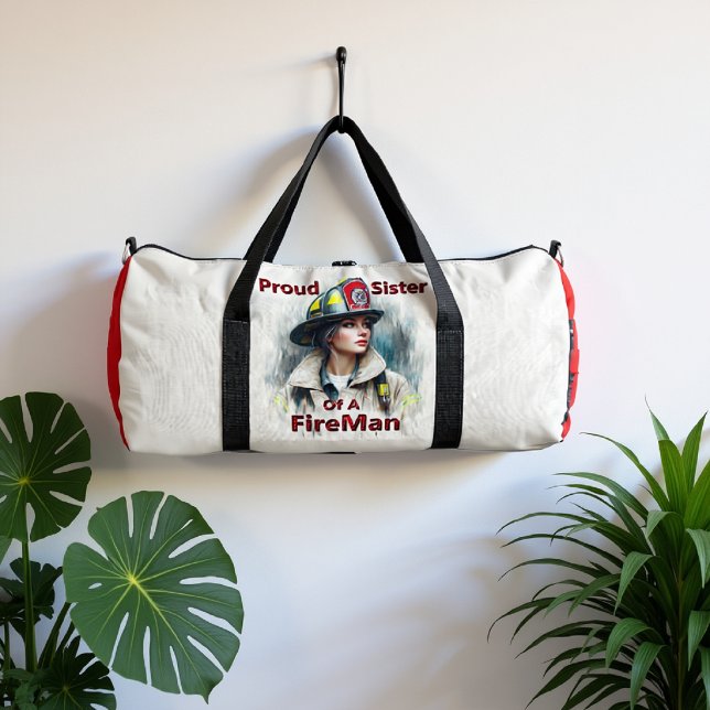 Bolso De Deporte Grande Proud Sister Of A FireFighter Hesitancy (Subido por el creador)