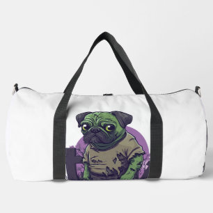 Bolso De Deporte Grande Pug Zombie - Perro Divertido de Halloween No Muert