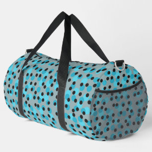 Bolso De Deporte Grande Puntos de iceberg retro de mediados de siglo