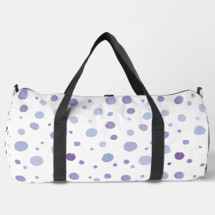 Bolso De Deporte Grande puntos de polka pintados a mano