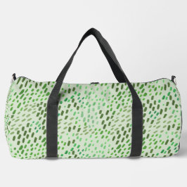Bolso De Deporte Grande Puntos Pintados de Verde