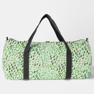Bolso De Deporte Grande Puntos Pintados de Verde