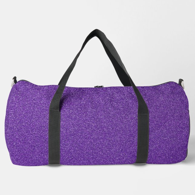 Bolso De Deporte Grande Purpurina púrpura, espárrago, fondo Purpurina (Anverso)