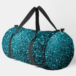 Bolso De Deporte Grande Purpurinas de imitación azul Aqua