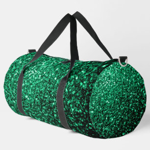 Bolso De Deporte Grande Purpurinas de imitación verde esmeralda brillan
