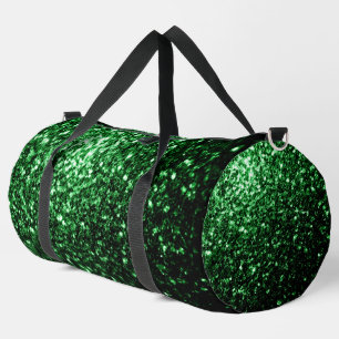 Bolso De Deporte Grande Purpurinas de imitación verde oscuro
