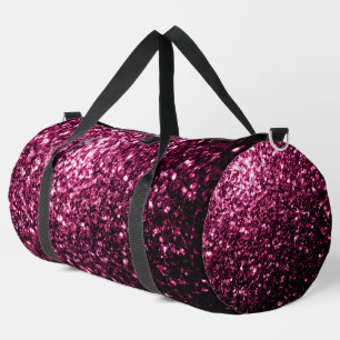 Bolso De Deporte Grande Purpurinas falsos de color rosa oscuro brillan