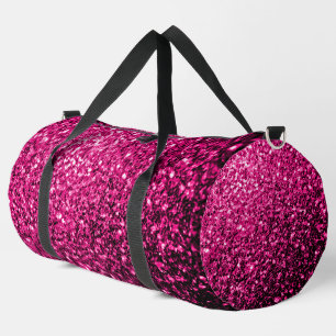 Bolso De Deporte Grande Purpurinas falsos rosados calientes brillan