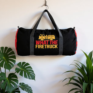 Bolso De Deporte Grande Qué Diseño Divertido de Camión de Bomberos
