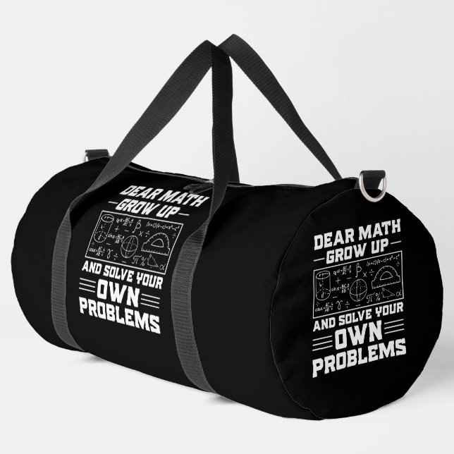 Bolso De Deporte Grande Querida matemática, ¡Resuelva Tus Problemas! (Esquina izquierda)