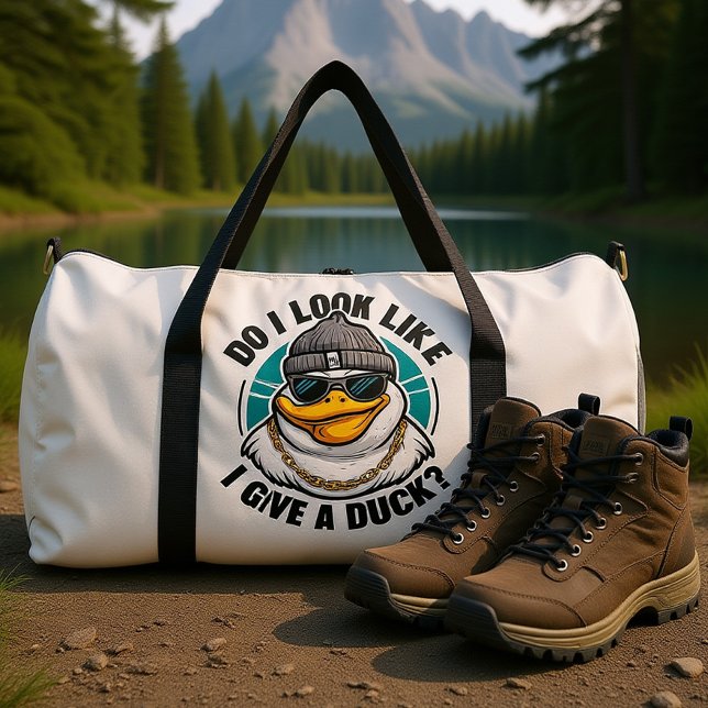 Bolso De Deporte Grande Quirky Duck Fashionista Questions (Subido por el creador)