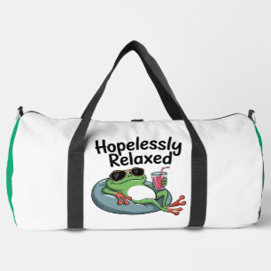 Bolso De Deporte Grande Rana desesperadamente relajada descansando