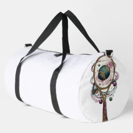 Bolso De Deporte Grande Raqueta de tenis cósmica dorada