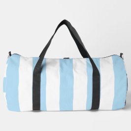 Bolso De Deporte Grande Rayas azules, rayas blancas, patrón rayado