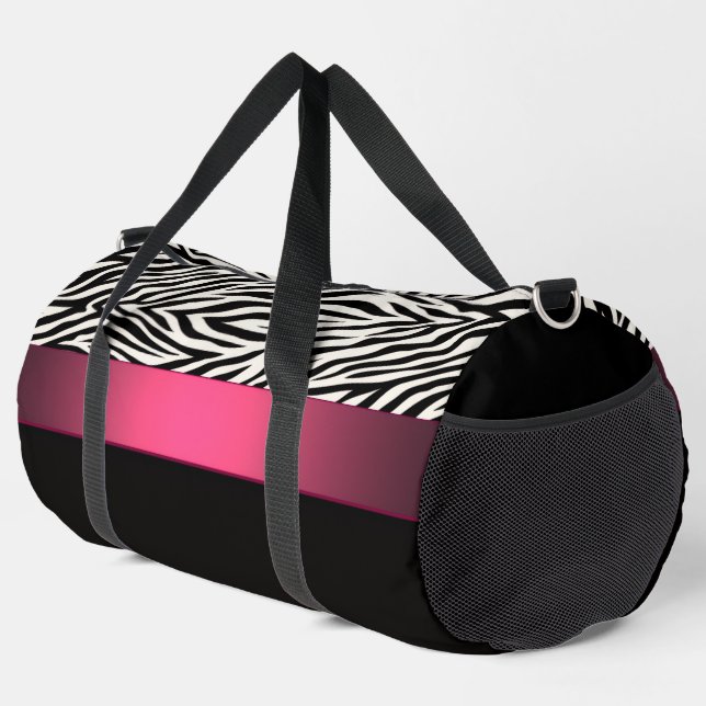 Bolso De Deporte Grande Rayas de cebra (Esquina derecha)