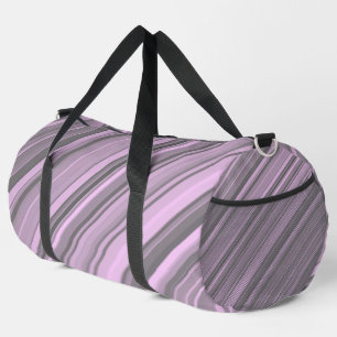 Bolso De Deporte Grande Rayas grises moradas grandes