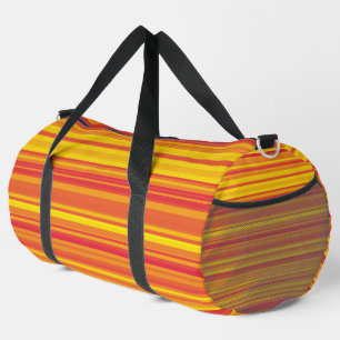 Bolso De Deporte Grande Rayas Naranjas Rojas Amarillas Grandes