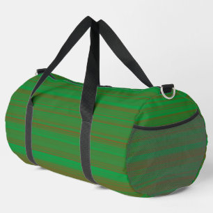 Bolso De Deporte Grande Rayas Verdes Marrones Grandes