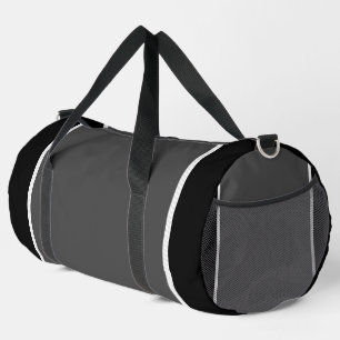 Bolso De Deporte Grande Rayo blanco negro gris