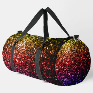 Bolso De Deporte Grande Rayos amarillos rojos púrpuras