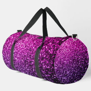 Bolso De Deporte Grande Rayos purpurinas púrpura rosados sombríos