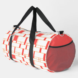 Bolso De Deporte Grande Rectángulo Patrón blanco 12