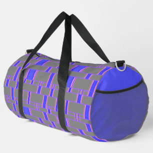 Bolso De Deporte Grande Rectángulo Patrón Gris 8