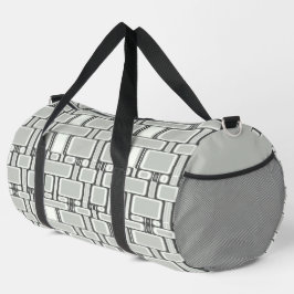 Bolso De Deporte Grande Rectángulo Patrón Gris neutro