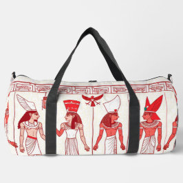 Bolso De Deporte Grande Red Ancient Print Duffel Bag