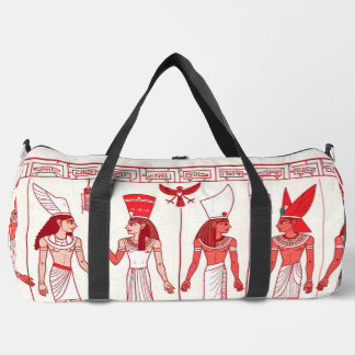 Bolso De Deporte Grande Red Ancient Print Duffel Bag