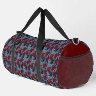Bolso De Deporte Grande Red Daisies