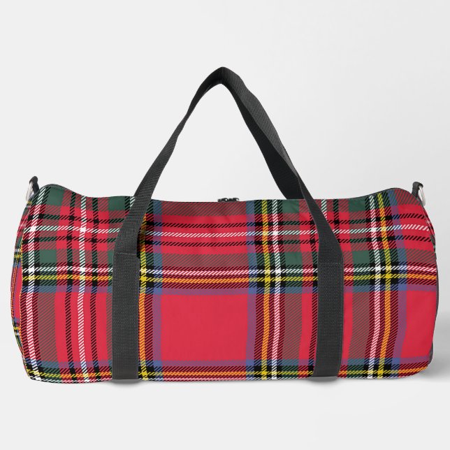 Bolso De Deporte Grande Red Plaid (Anverso)
