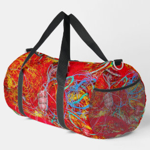 Bolso De Deporte Grande Redes de pesca coloridas
