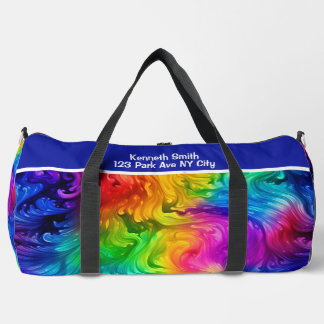 Bolso De Deporte Grande Remolino de Espectro Vivo Monograma Personalizado