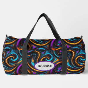 Bolso De Deporte Grande Remolinos de Cromo Fundido
