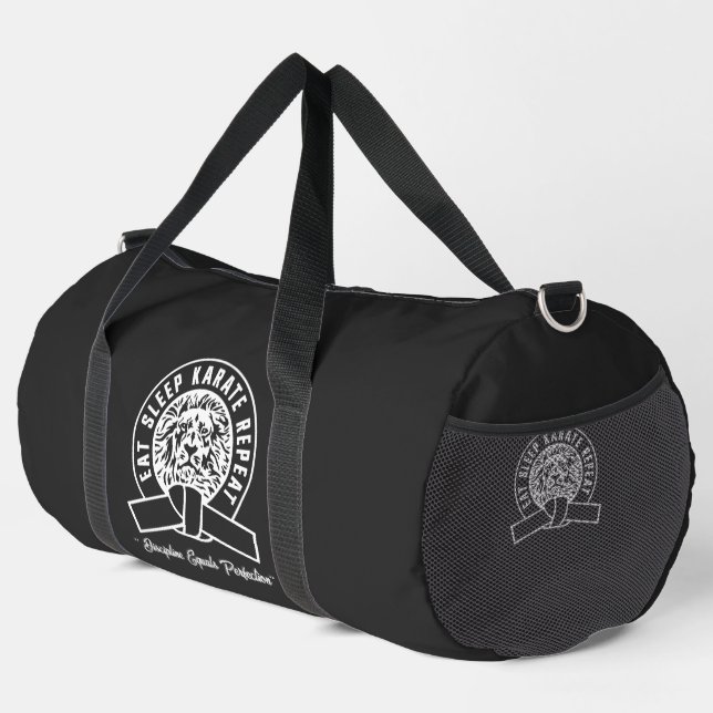 Bolso De Deporte Grande Repetir el karate de sueño de comer - Disciplina = (Esquina derecha)