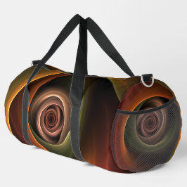 Bolso De Deporte Grande Resumen espiral 3D Colores cálidos Arte fractal mo