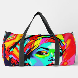 Bolso De Deporte Grande Retrato de arte pop
