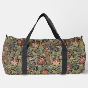 Bolso De Deporte Grande Rica Tapicería de Brocado Floral Antiguo Victorian