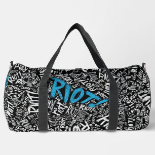 Bolso De Deporte Grande RIOT de palabras repetitivas
