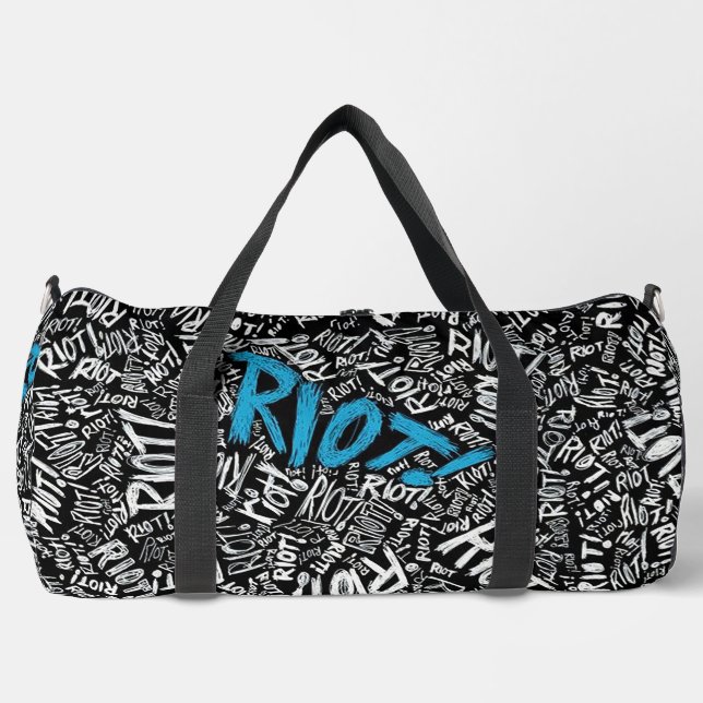 Bolso De Deporte Grande RIOT de palabras repetitivas (Anverso)