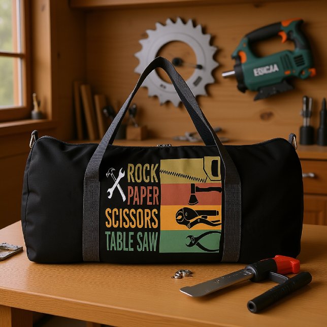 Bolso De Deporte Grande Rock Paper Scissors Table Saw (Subido por el creador)
