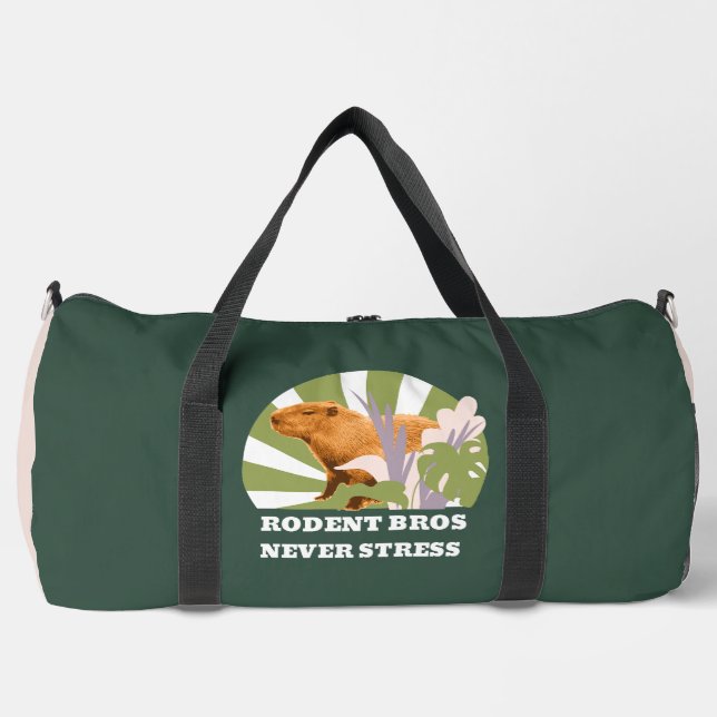 Bolso De Deporte Grande Rodent Bros nunca enfatiza a Capybara (Anverso)