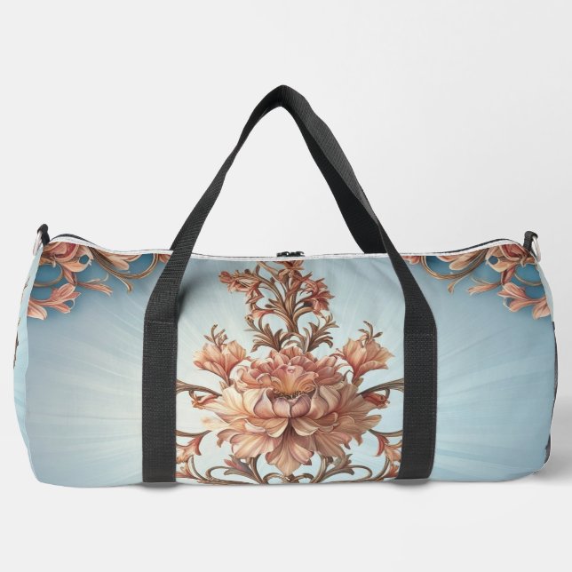 Bolso De Deporte Grande Rosa Barroca  (Anverso)