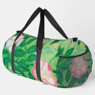 Bolso De Deporte Grande Rosa salvaje rosado en flor