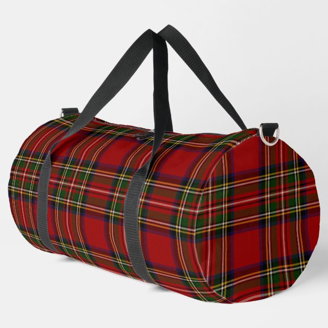 Bolso De Deporte Grande Royal Stewart Clan Tartan Plaid (Esquina izquierda)