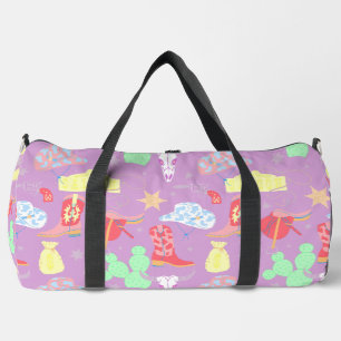 Bolso De Deporte Grande saloon occidente silvestre de cowgirl pastel