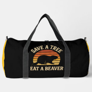 Bolso De Deporte Grande Salva un Árbol Come un Castor